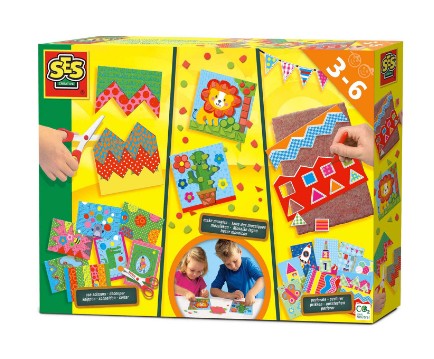 Ik leer knippen, plakken en prikken (3 jaar)