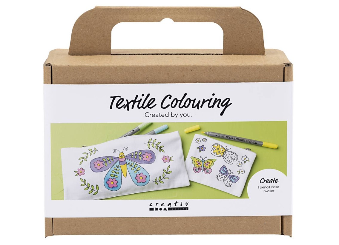 Textiel versieren vlinder (4 jaar)
