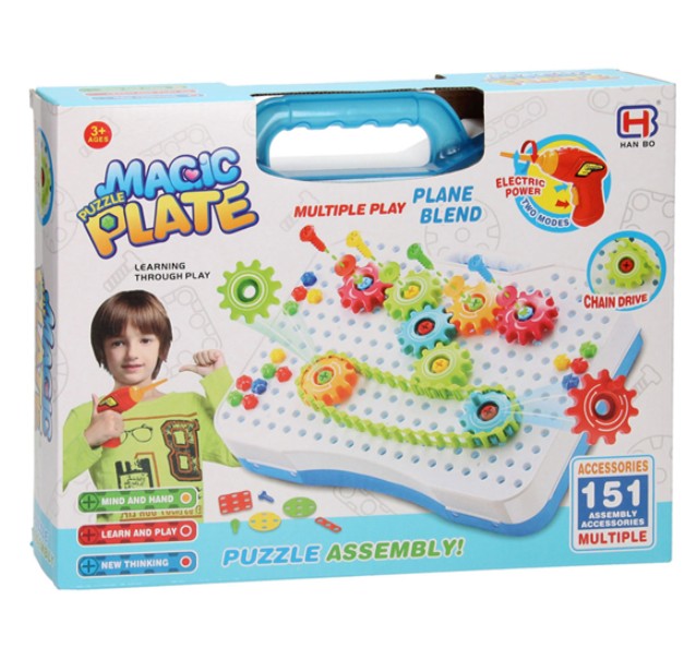 Schroeven en tandwielpuzzel (4 jaar)